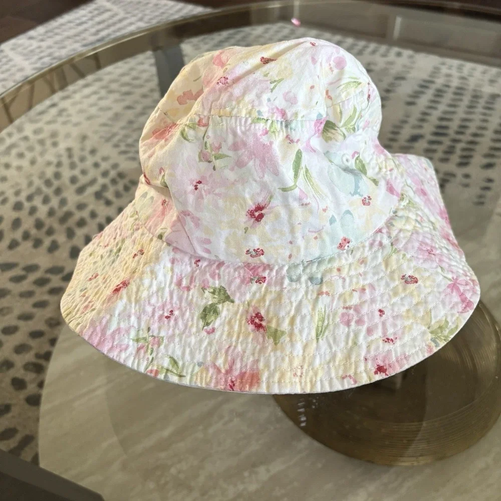 Abercrombie & Fitch‎ Girls Floral Colorful Summer Bucket Hat One Size